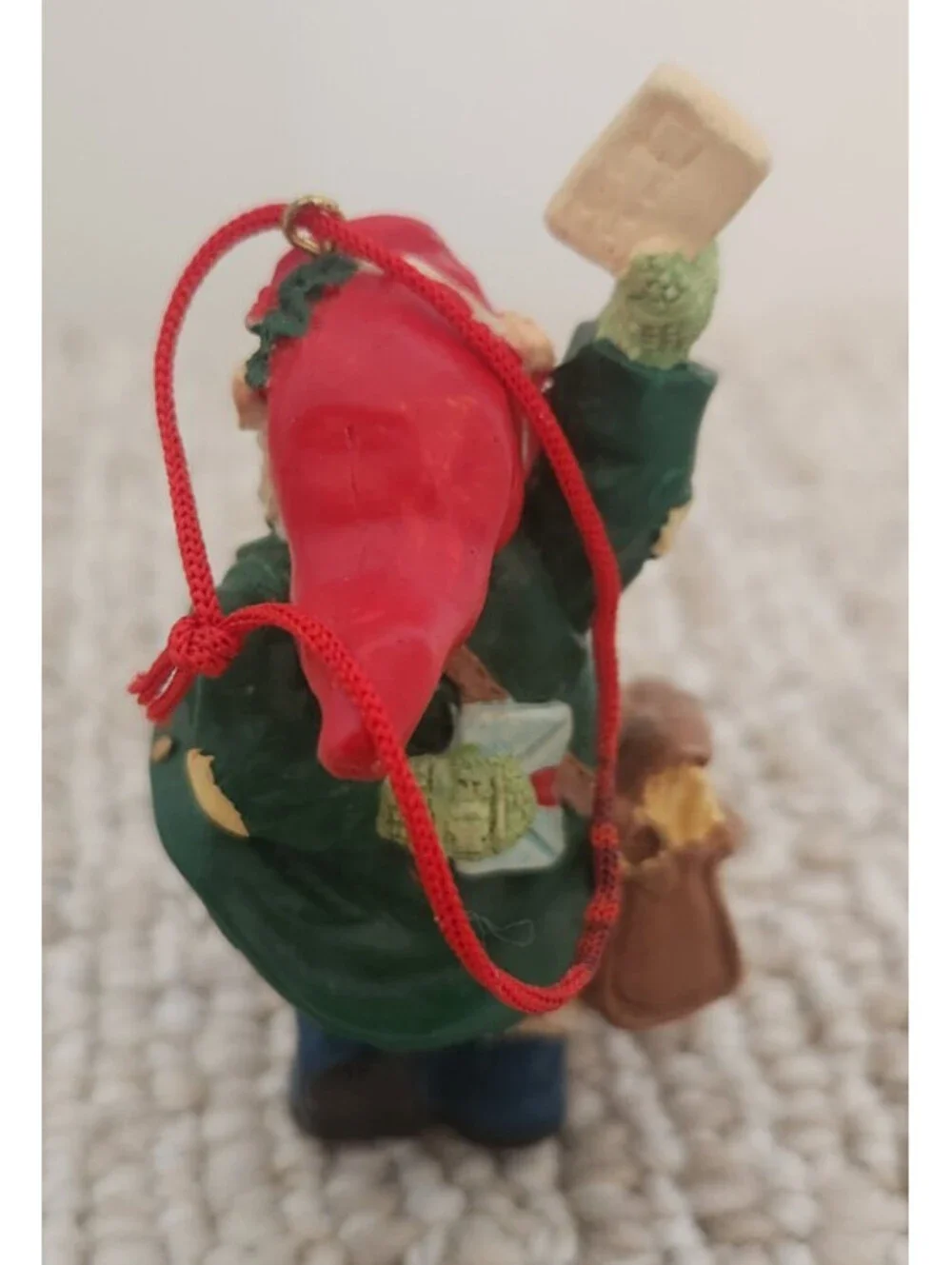 Elf Ornament Letters to Santa Christmas Decoration Vintage Tiny Holiday Gift